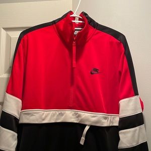 Red, Black, White Nike Air 1/4 Zip